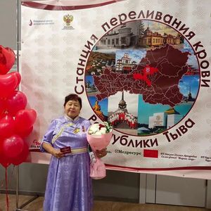 Ветеран службы крови Республики Тыва